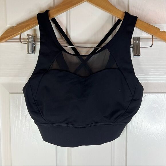 Lululemon Supportive Sports Bra Size 4 See Measurements for‎ Fit Black - Picture 1 of 6